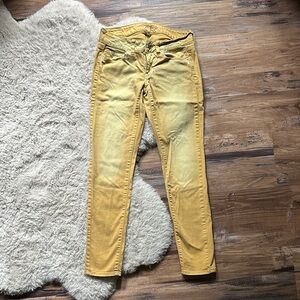American Eagle Outfitters Mustard Skinny Jeans